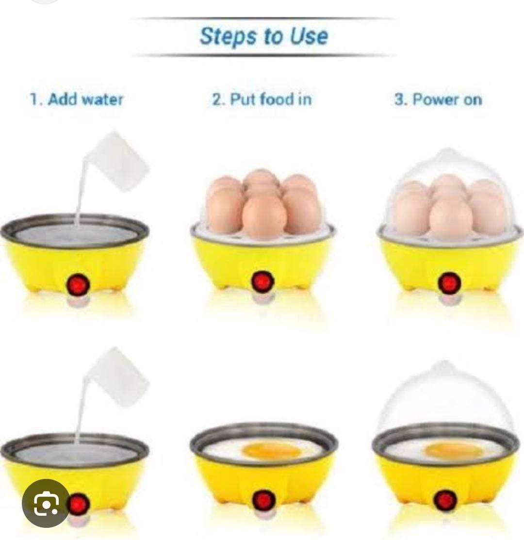 Electric Egg Cooker Egg Boiler Auto Off Steamer