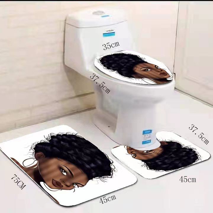 OFFER!!! OFFER!!!Toilet Mat Set Bathtub Mats Bathroom Mats 3 In 1 Anti-Slip Mats