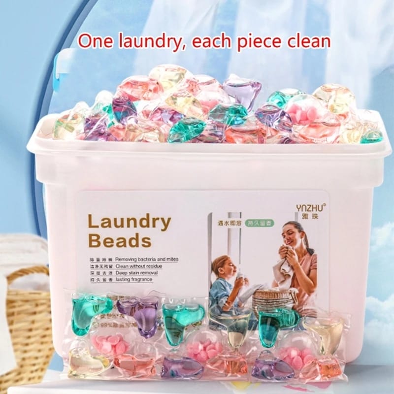 Laundry Bead, Deep 5 In 1 Laundry Detergent Pods 30PCS For Clothes, Long Lasting Fragrance Cleaning Stain Removal Laundry Beads Laundry Balls Multi-Active Concentrated Beads30ml