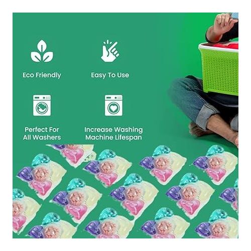 Laundry Bead, Deep 5 In 1 Laundry Detergent Pods 30PCS For Clothes, Long Lasting Fragrance Cleaning Stain Removal Laundry Beads Laundry Balls Multi-Active Concentrated Beads30ml