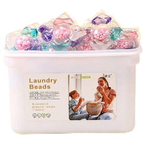 Laundry Bead, Deep 5 In 1 Laundry Detergent Pods 30PCS For Clothes, Long Lasting Fragrance Cleaning Stain Removal Laundry Beads Laundry Balls Multi-Active Concentrated Beads30ml