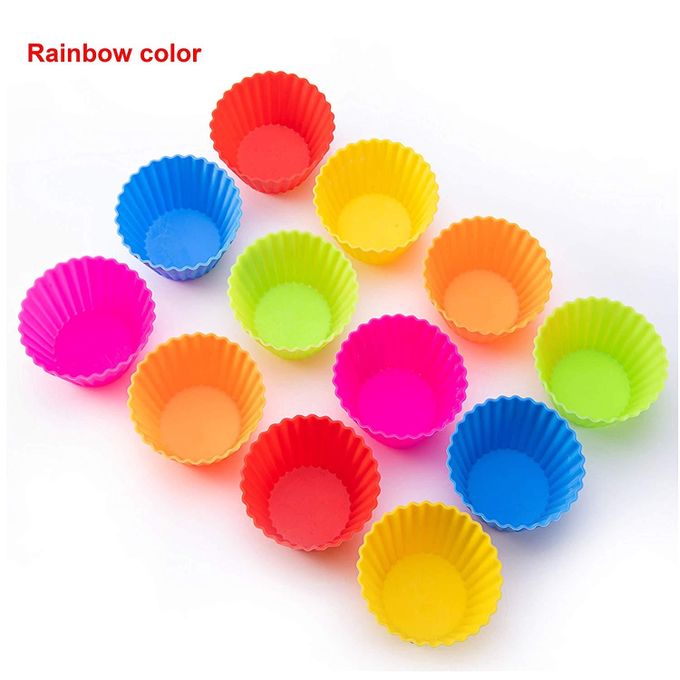 Silicone Nonstick Cupcake/Muffin/Queen Cakes Bakeware Moulds Cases