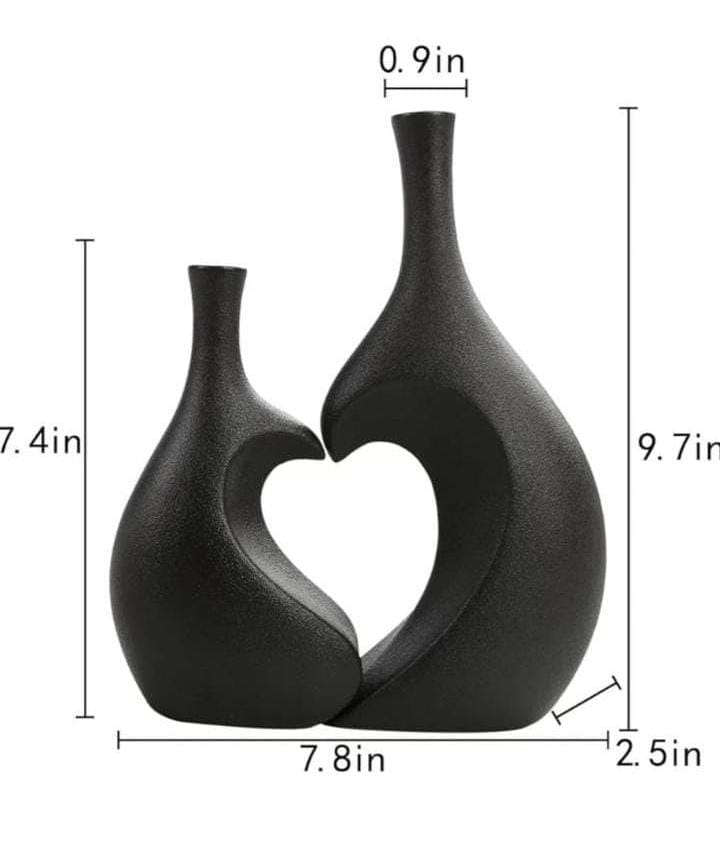 Decorative heart shape vase