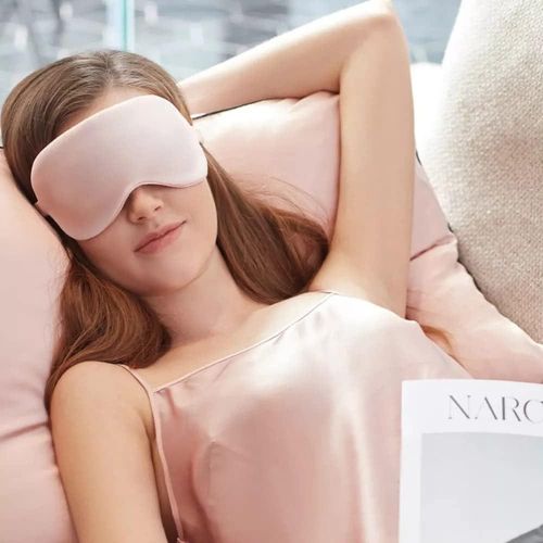 100% Natural Silk Eye Mask - Double-Sided Soft Sleep Mask