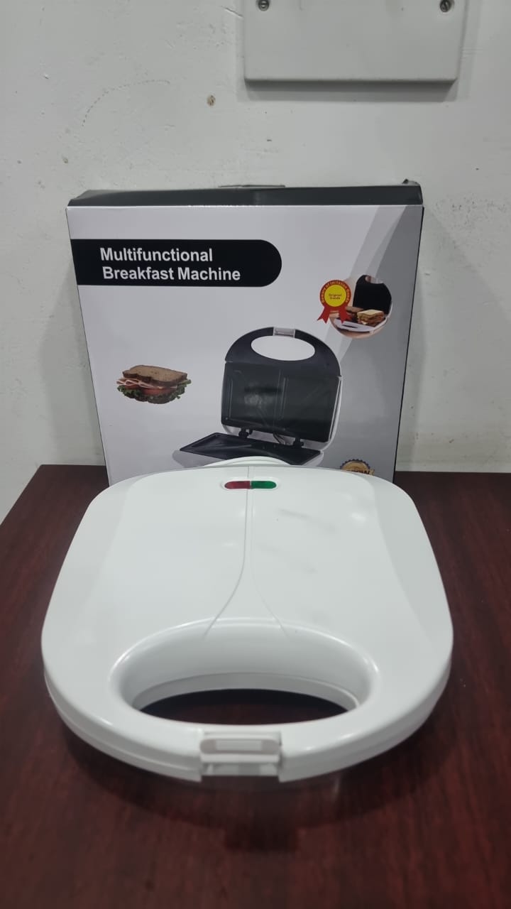 Electrical Multifunction Breakfast Machine 6pc Donut Maker, 6-in-1 Nonstick Mini Donut & Waffle Maker