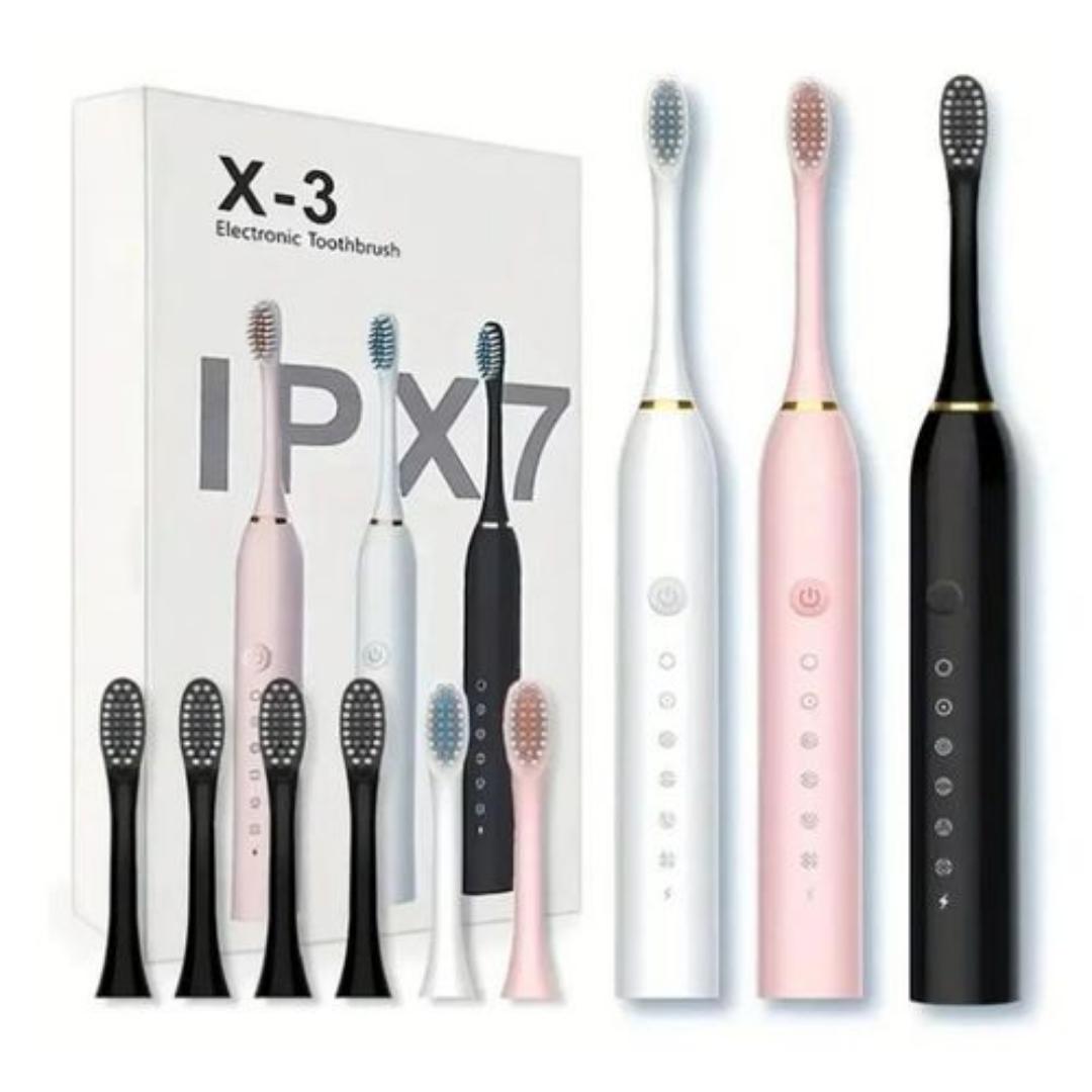 Sonic Electric Toothbrush 4 Brush Heads for Adults IPX7 Waterproof DuPont Brush Head USB Rechargeable High Frequency Cleaning