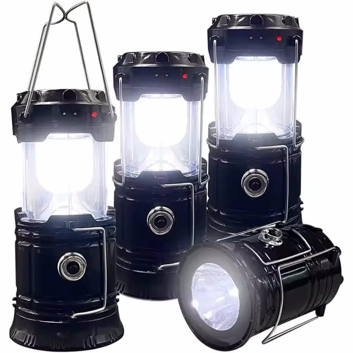 Solar LED Portable Lantern Telescopic Torch Lamp MultiFunct