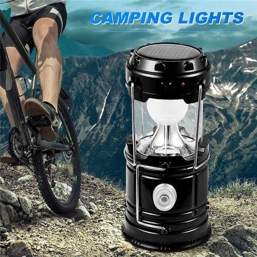 Solar LED Portable Lantern Telescopic Torch Lamp MultiFunct