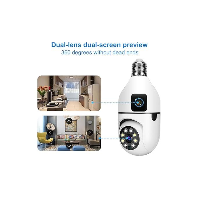 3MP IP Camera with Screen Baby Monitor 2.4 360° Wide-angle 2 Way talk