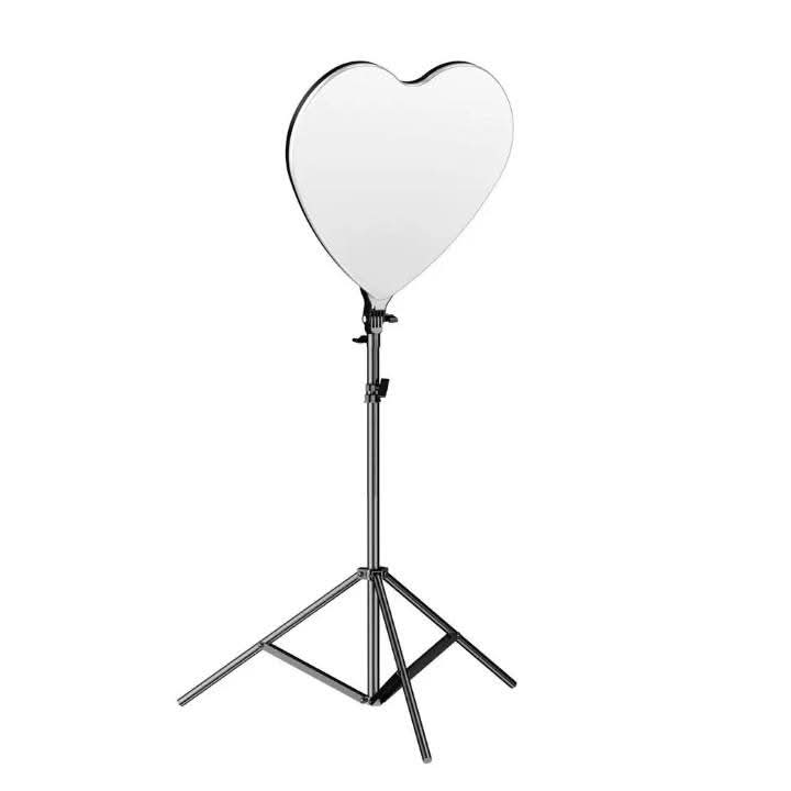 HEART-SHAPED LIGHTING RING 13″ 32CM WHITE WITH TRIPOD RL-500