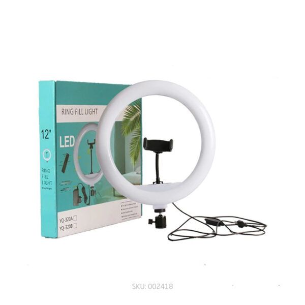 12 inch Selfie Ring Light with 76 inch Tripod Stand & Cell Phone Holder for Live Stream, Makeup, YouTube Video, Photography TikTok, & More Compatible with Universal Phone (Black)