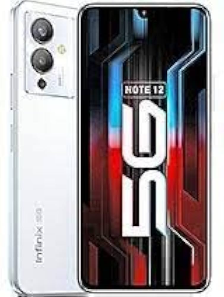 Refurbished Infinix Note 12 5G White 6GB RAM 64GB ROM 6.7'' 5000mAh 50MP+16MP Camera (Dual SIM) Android Smartphones/ Mobile Phones