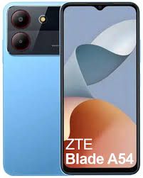 ZTE BLADE A54 Blue smart Android phone Features 6.6″ display, Unisoc SC9863A chipset, 5000 mAh battery, 128 GB storage, 4 GB RAM.