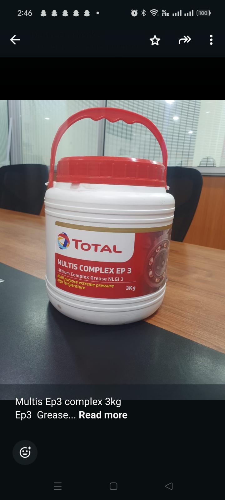 Multis Ep3 complex 3kg
Ep3  Grease 

Price per piece-ksh.4500
Price per carton 6pcs-ksh.27000Price negotiable depending on quantity purchased.