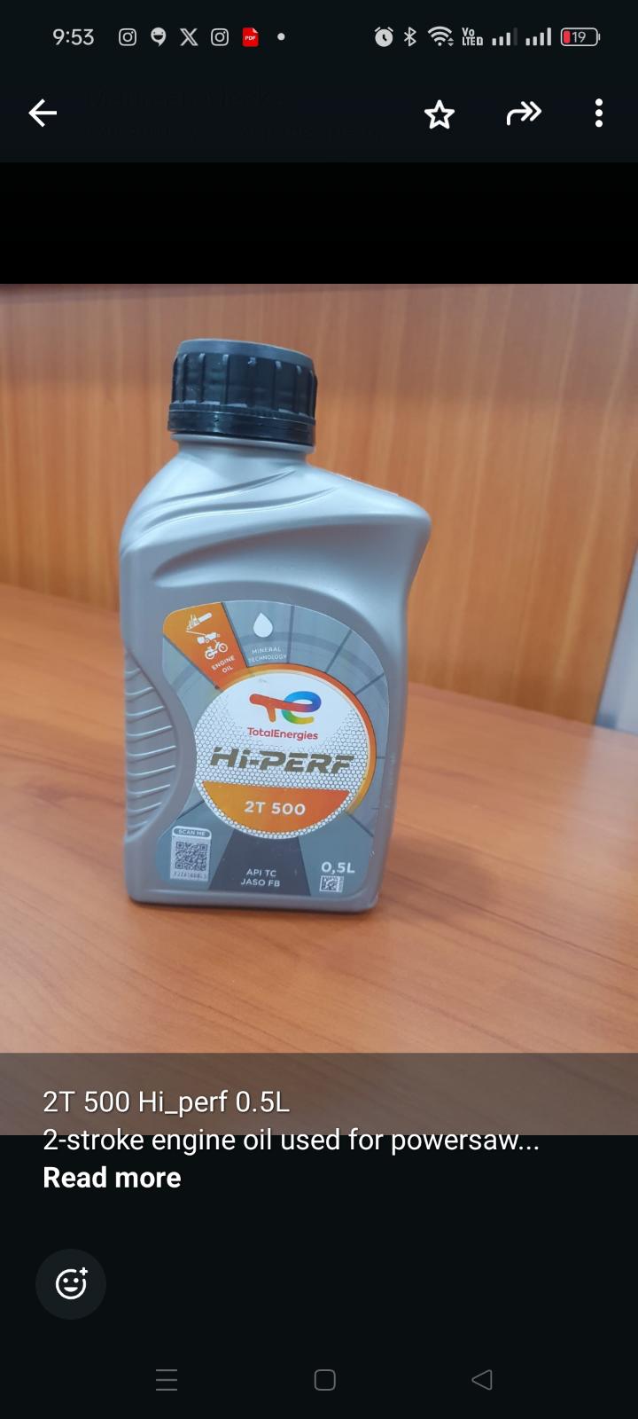 -Perf 2T Engine Oil – Premium 2-Stroke Lubrication

Ensure top performance and protection for your 2-stroke engine with Hi-Perf 2T Engine Oil. Designed for motorcycles, scooters, and other 2T engines,