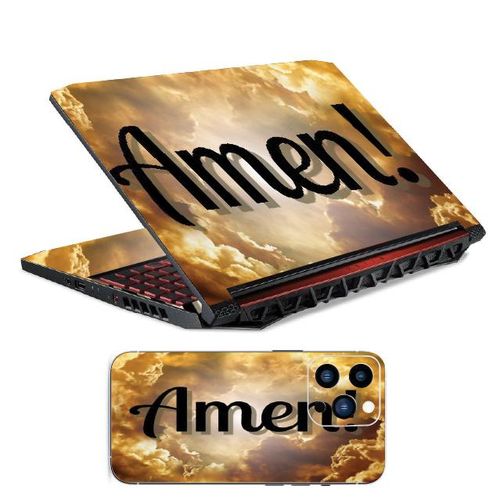 AMEN LAPTOP AND PHONE  STICKER/COVER/ SKIN.