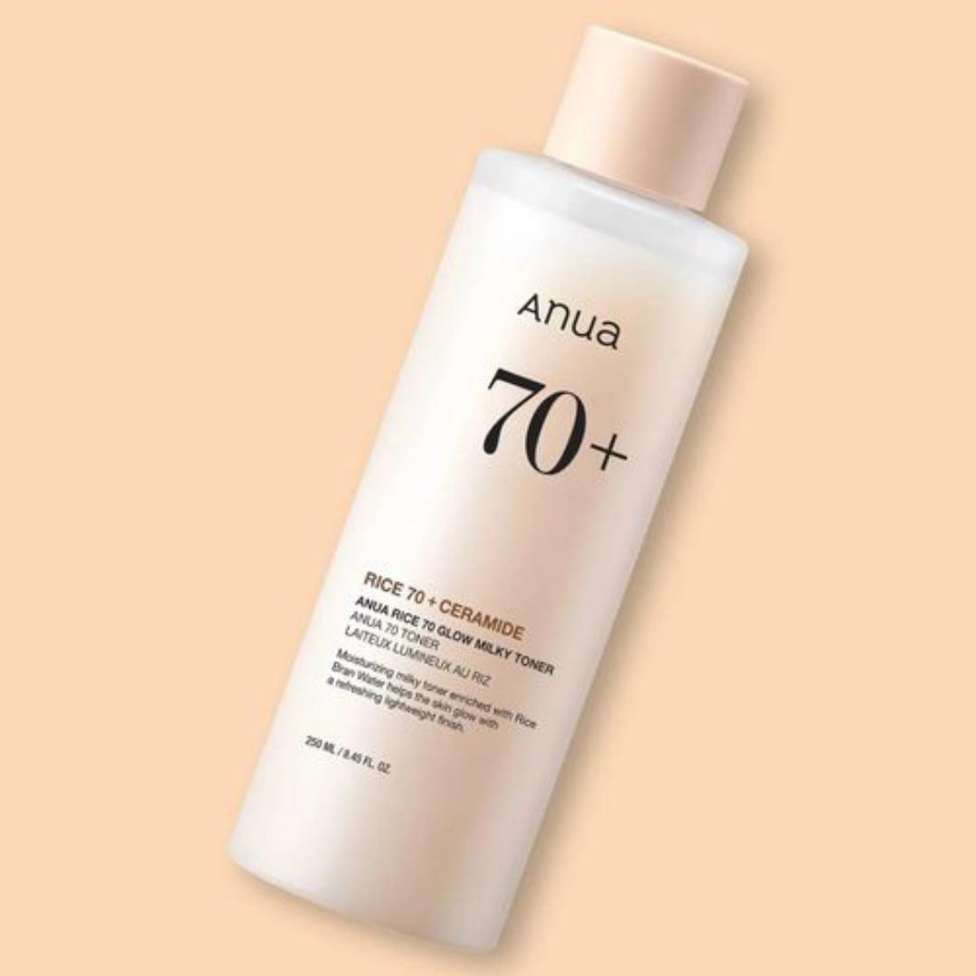 Anua Rice 70 glow milky toner 250ml