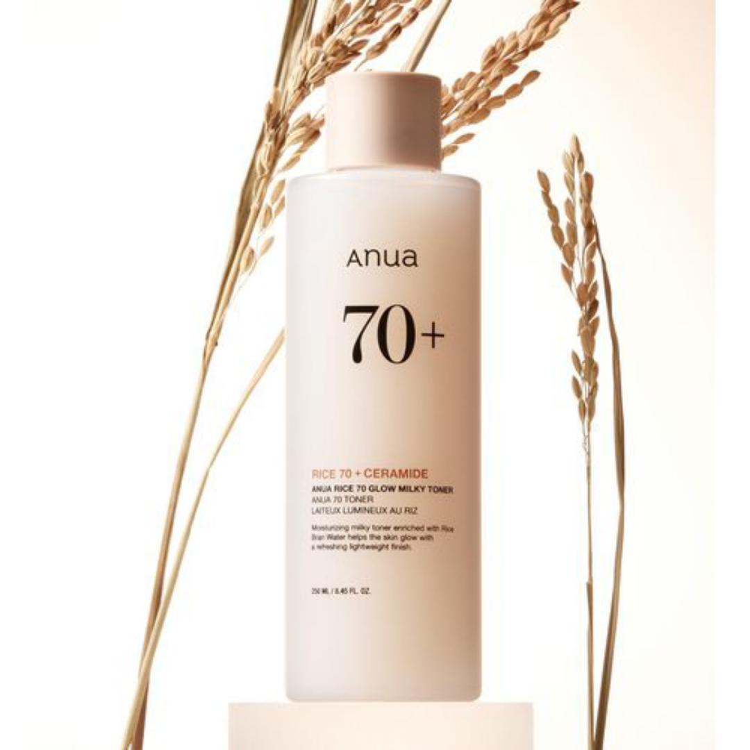 Anua Rice 70 glow milky toner 250ml