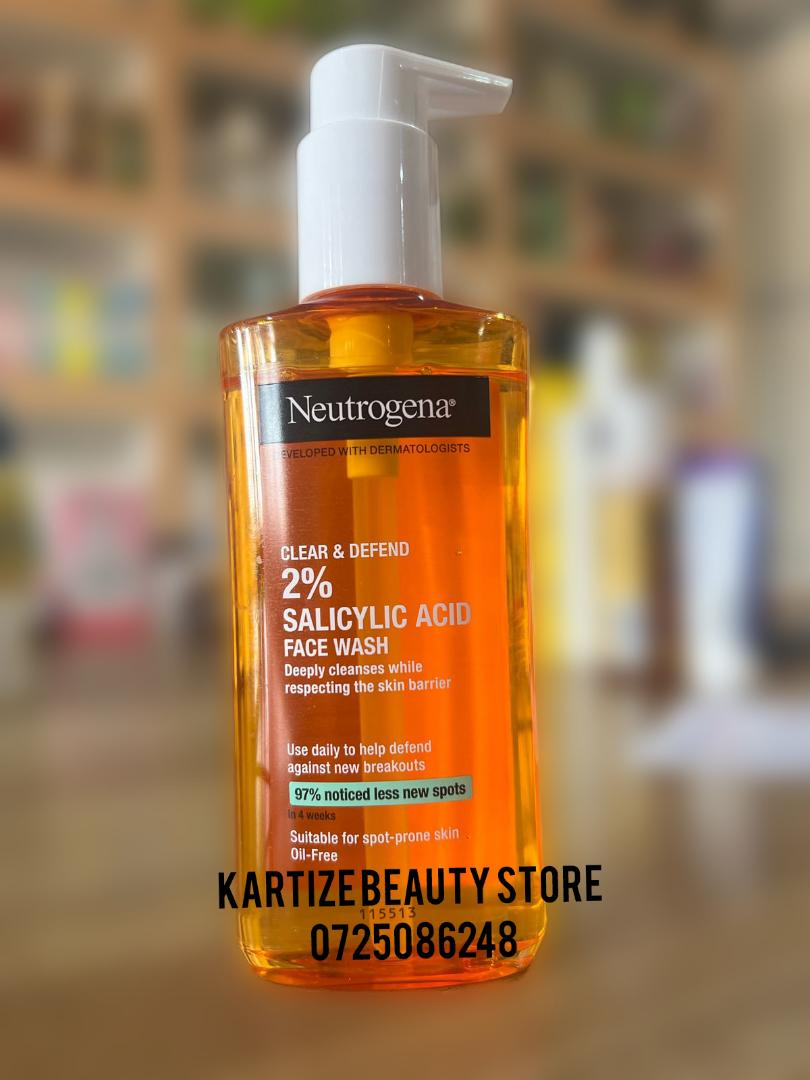 Neutrogena Clear & defend 2% salicylic acid face wash