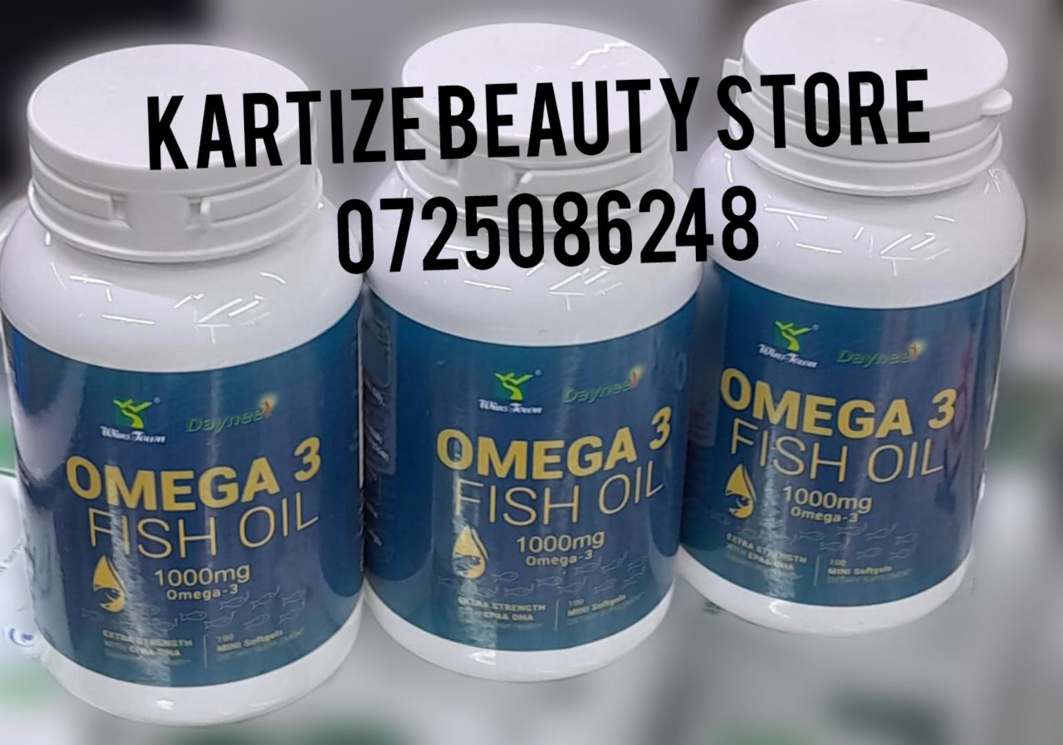Omega 3 Fish Oil Soft Capsules with EPA DHA Extra Strength Fish Oil 100 Capsules Mini Soft gels 1000mg Omega-3