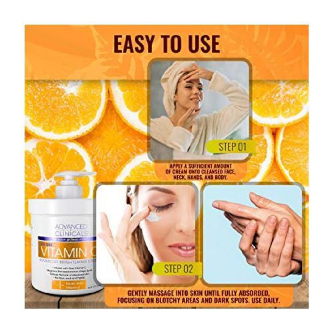 Advanced clinicals Anti Aging Vitamin C Moisturizer For Body And Face