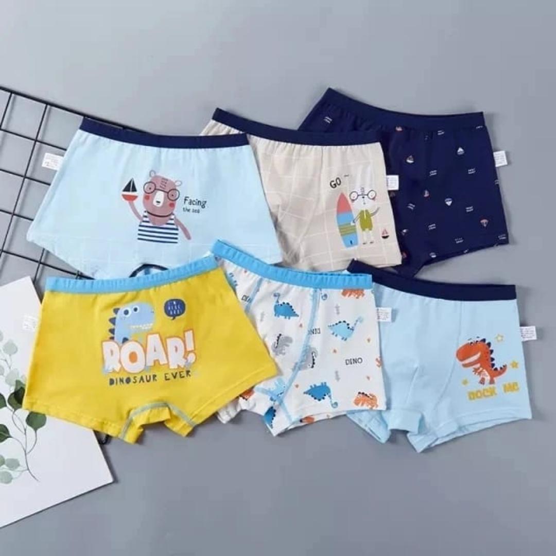 2pc/3pc/4pc children kids boys pure cotton underwear boxers