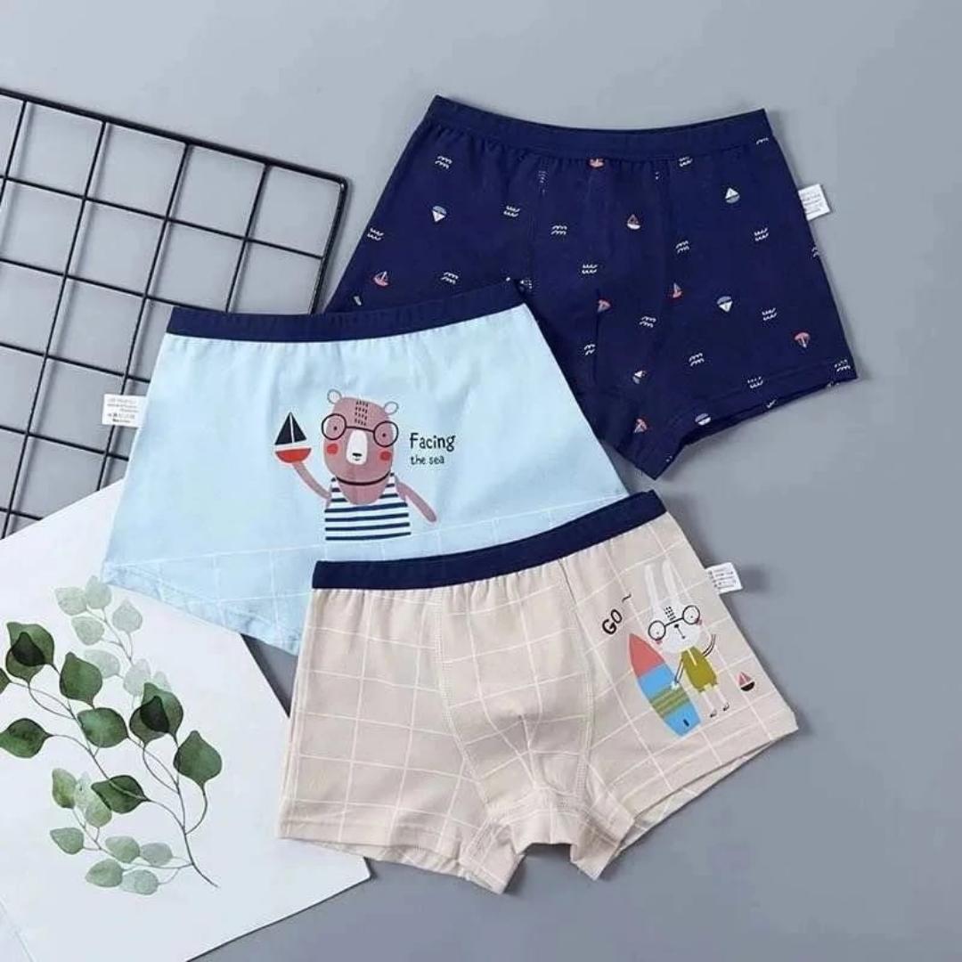 2pc/3pc/4pc children kids boys pure cotton underwear boxers