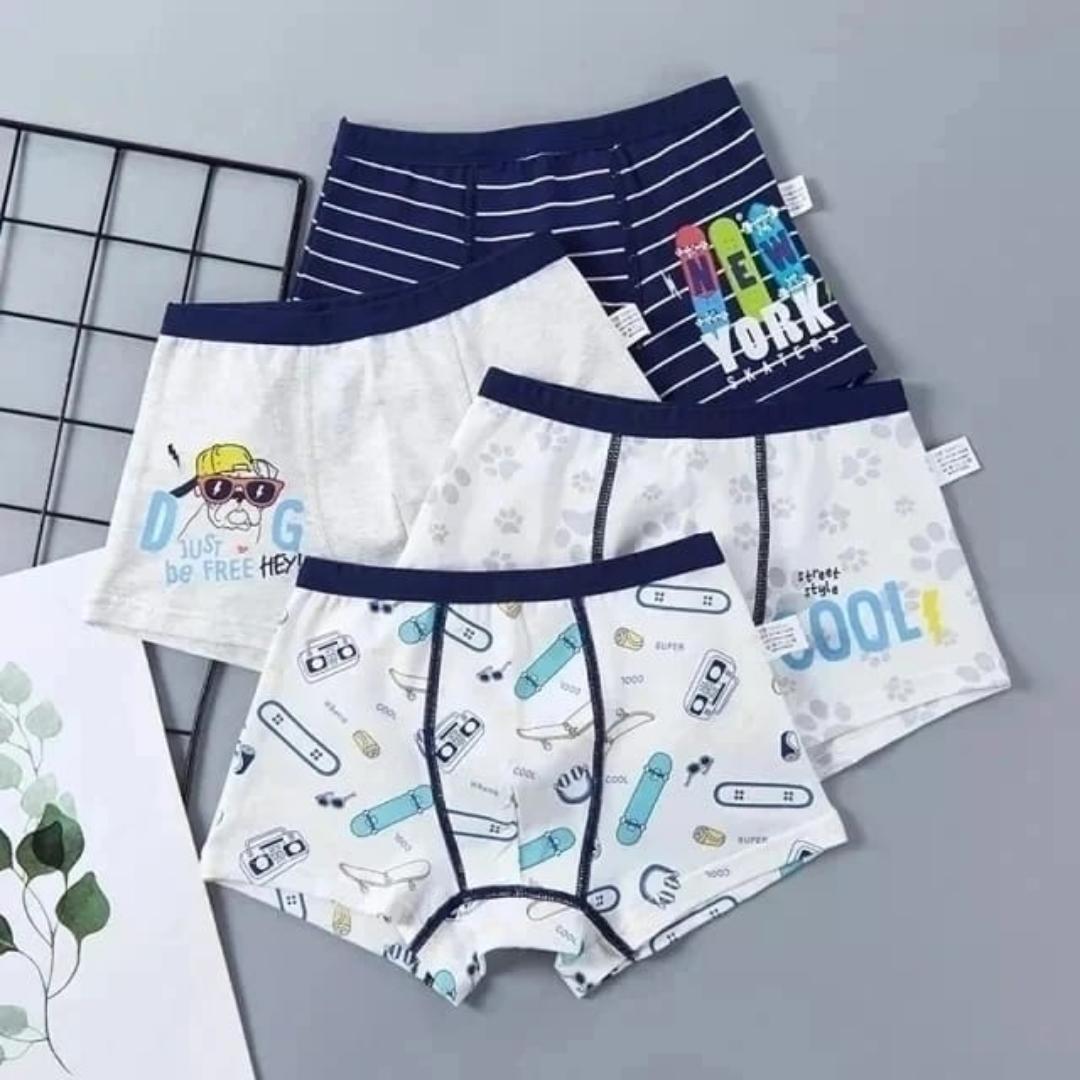 2pc/3pc/4pc children kids boys pure cotton underwear boxers