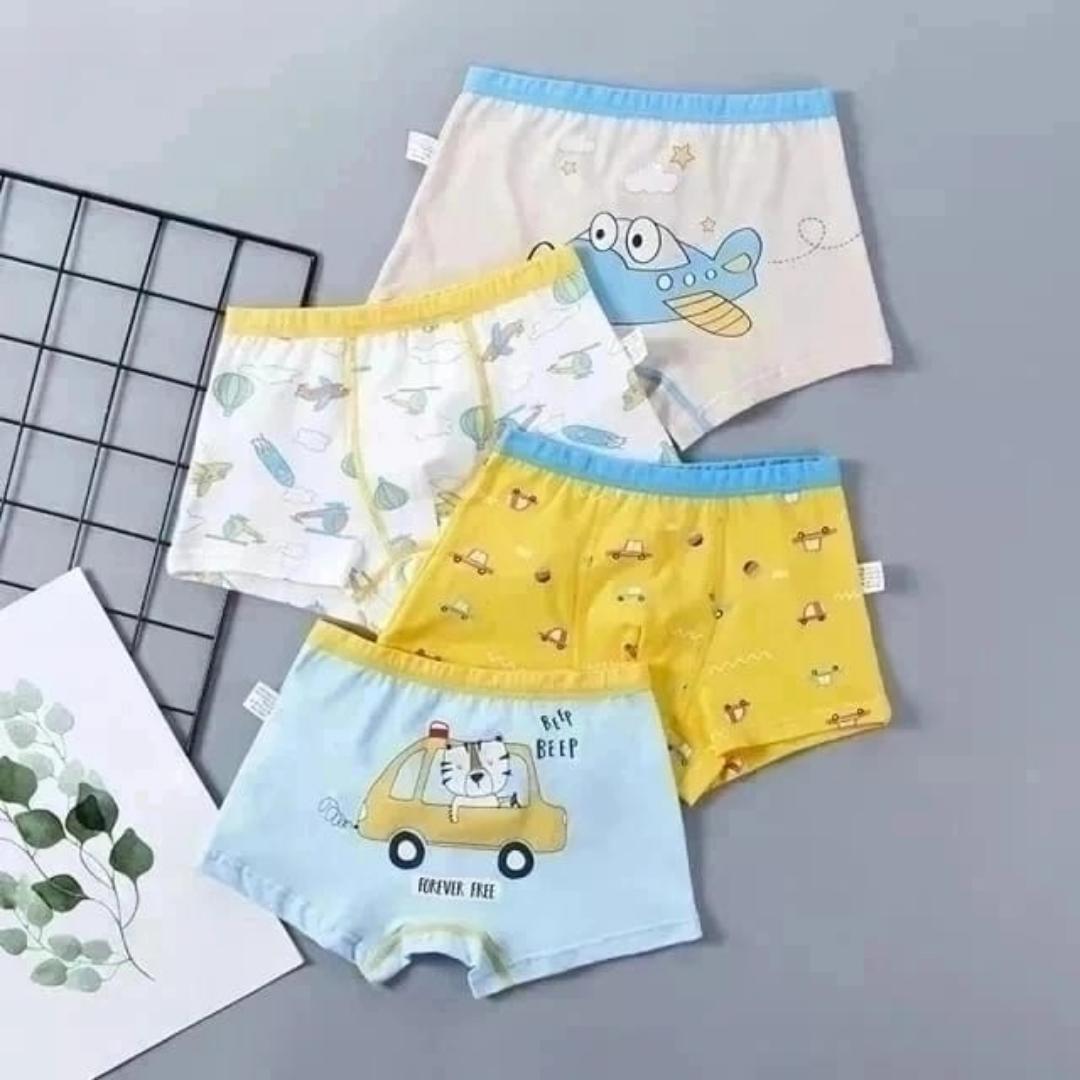 2pc/3pc/4pc children kids boys pure cotton underwear boxers