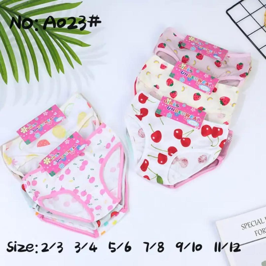 1 piece Girl boxer cotton panties kids  children cotton panties kids underwear cotton material kids under garment for girls aged 3 years to 13 years