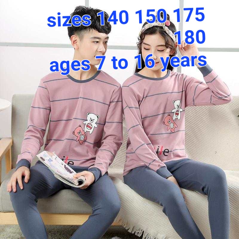 Kids Boys Girls Sleepwear Homewear 100% Cotton, Cartoon printed Pajamas for Sleeping with  cute prints for kids, Two piece cotton pajamas/pyjama sets
