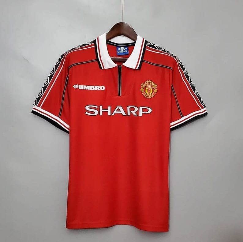 Manchester United Vintage Jersey Sharp Edition/Man united Retro Jersey high quality material sharp viewcam red