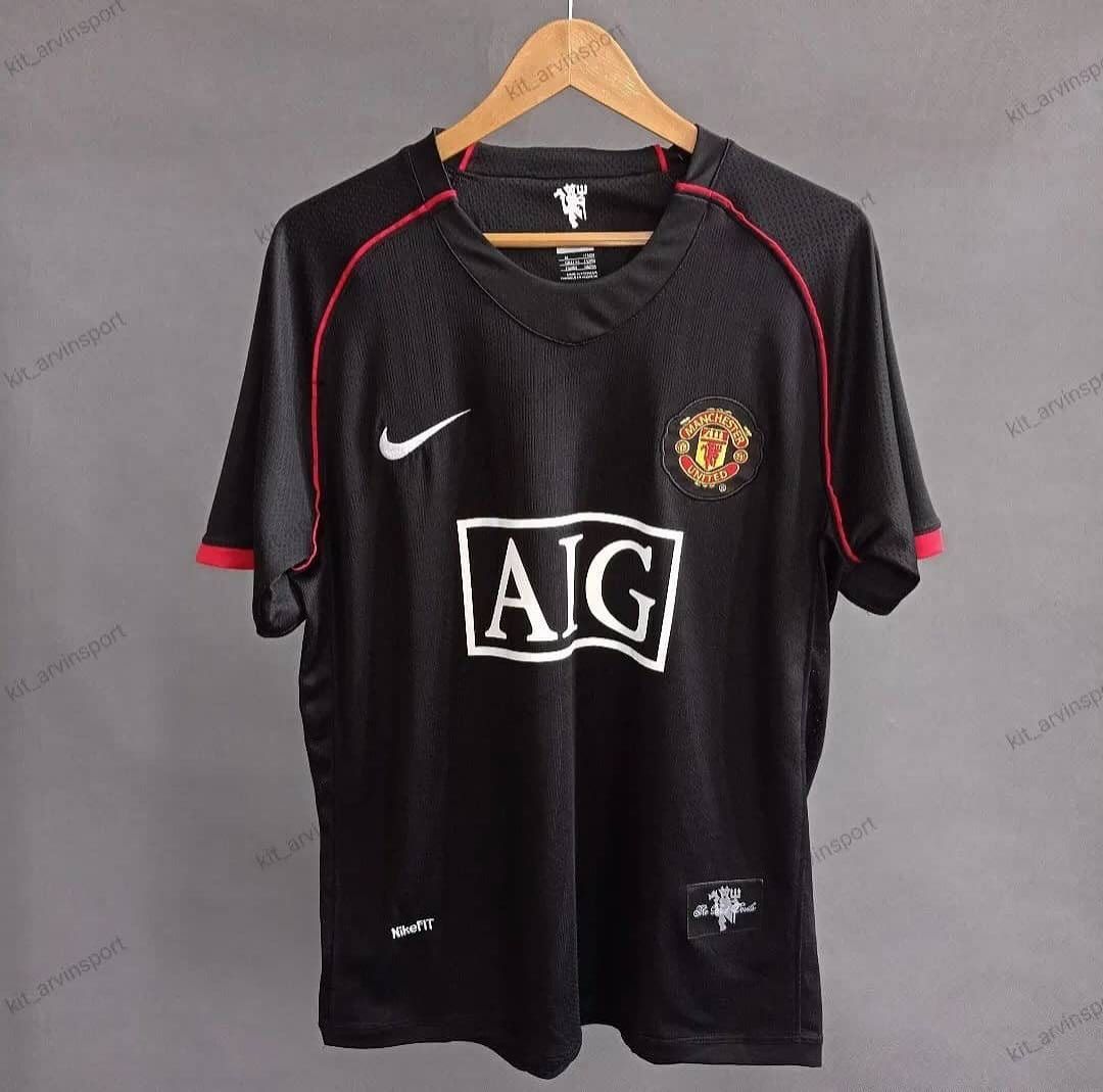 Manchester United Ronaldo Vintage Jersey AIG Edition/Man united Retro Jersey high quality material 2008 final cup jersey