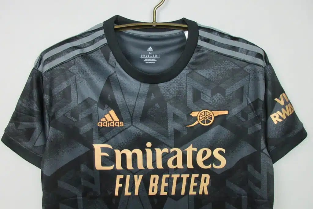 Original Arsenal 23/24 Jersey authentic arsenal black and gold kit