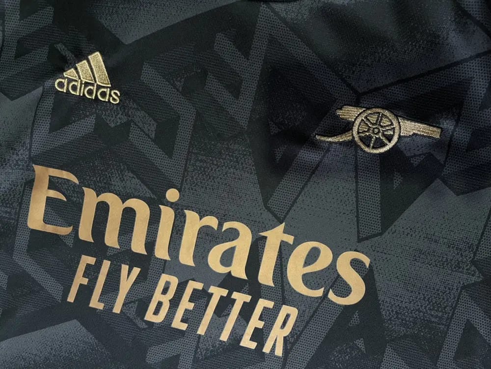 Original Arsenal 23/24 Jersey authentic arsenal black and gold kit