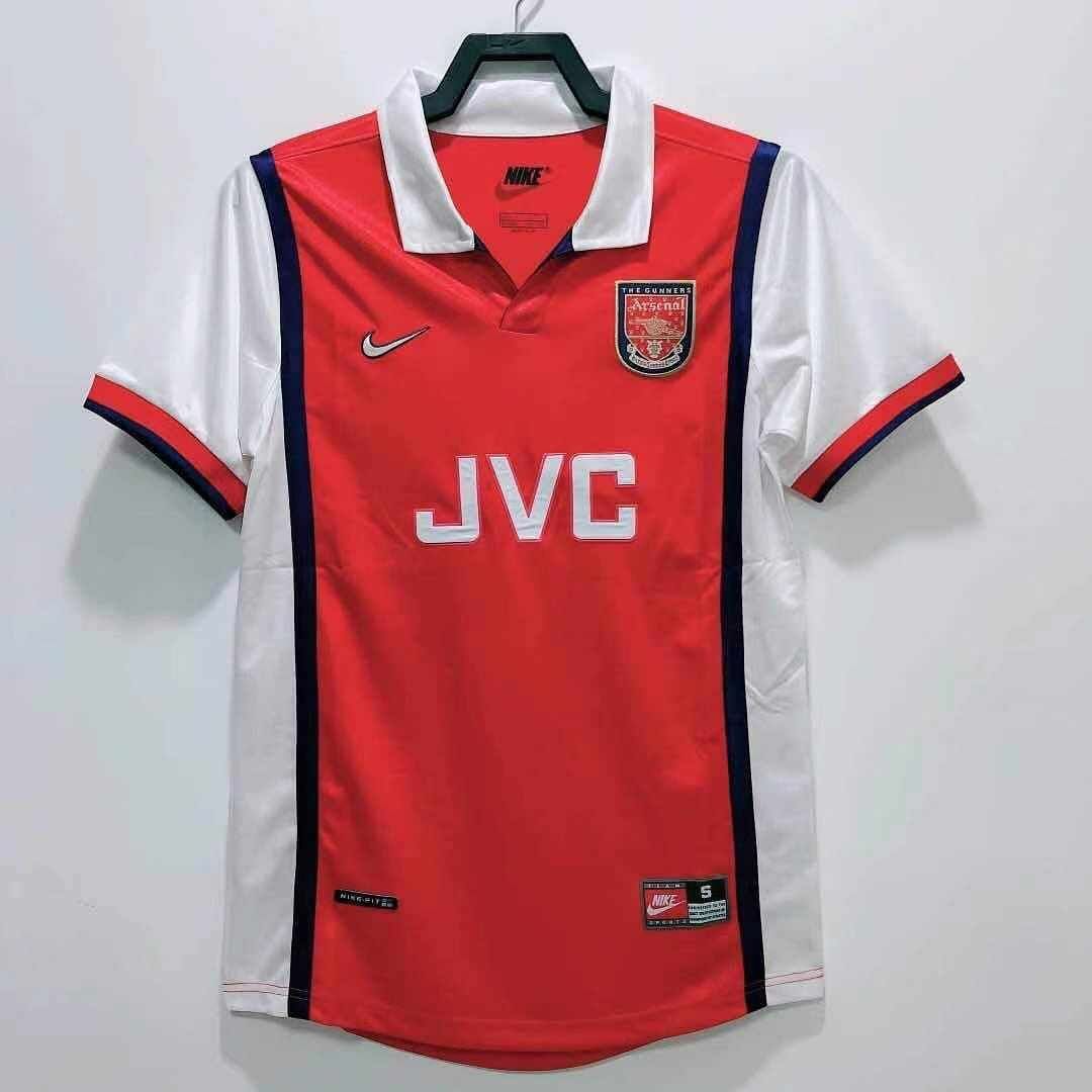 Original Arsenal Vintage JVC retro jersey high quality material