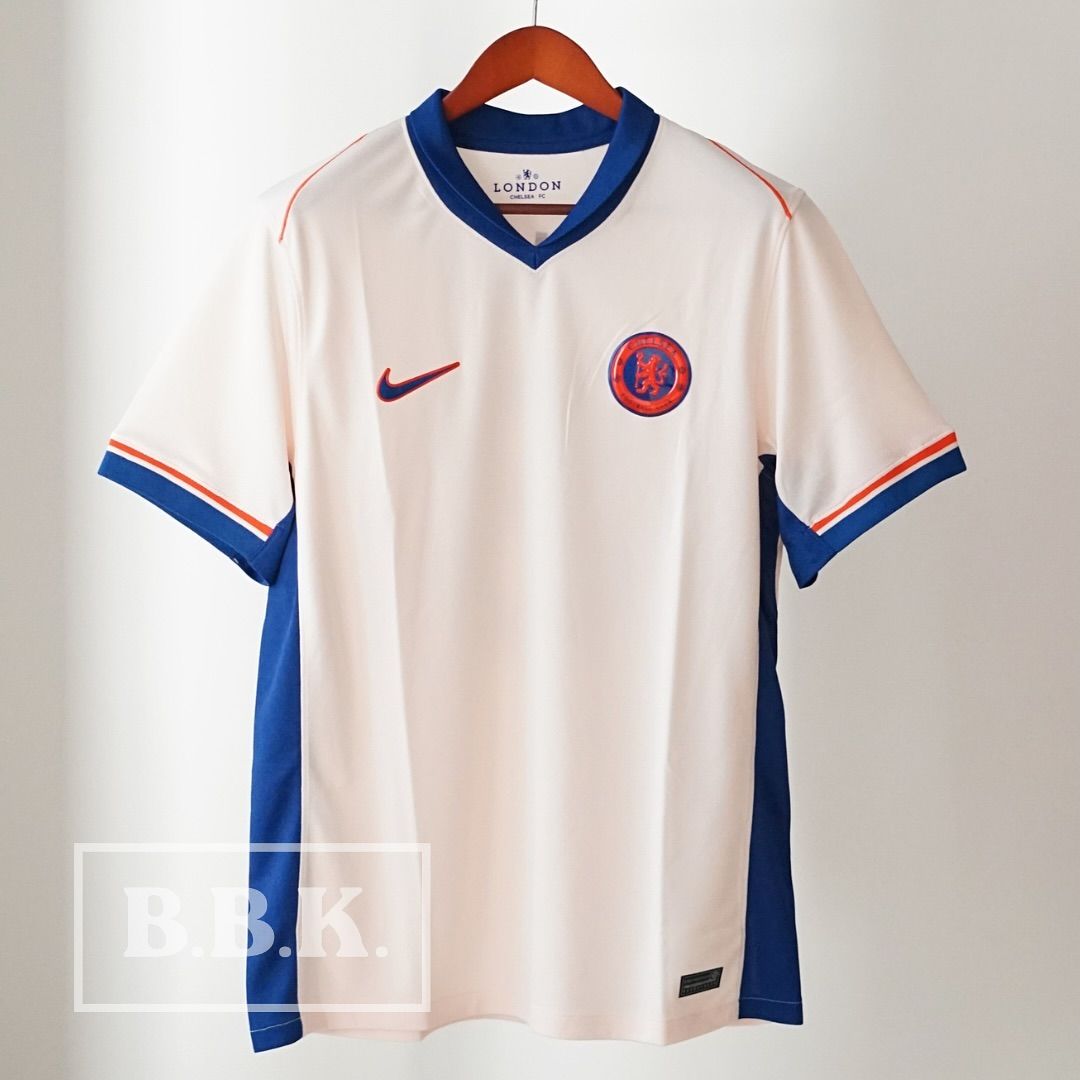 Original chelsea jersey 24/25 away jersey authentic beige/cream chelsea jersey kit