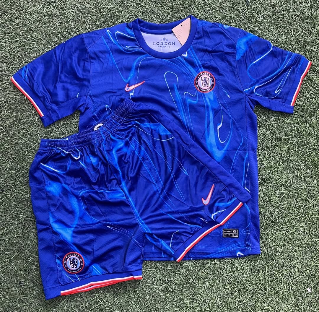 Original chelsea home kit jersey for kids full set jersey plus shorts from 2years to 13 years