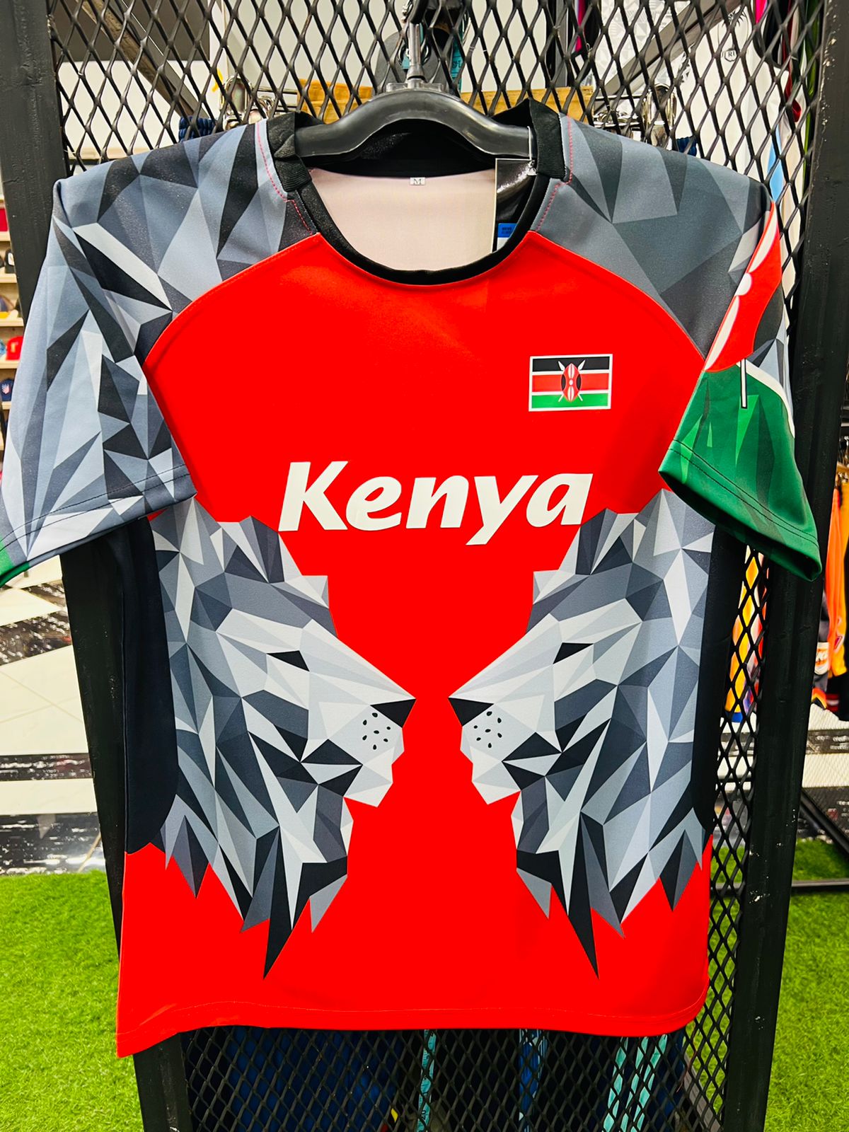 Kenya Rugby jersey Hard durable authentic jersey Red