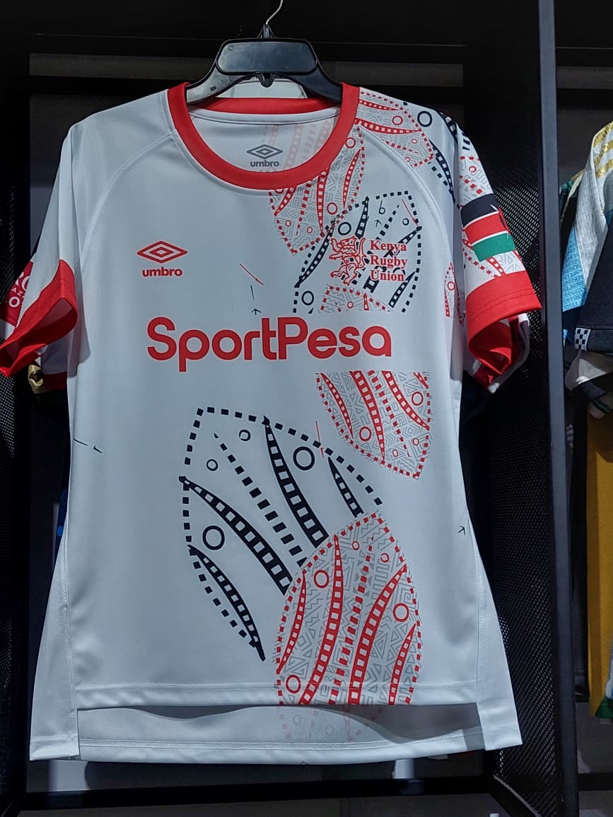 Kenya Rugby jersey Hard durable authentic jersey white