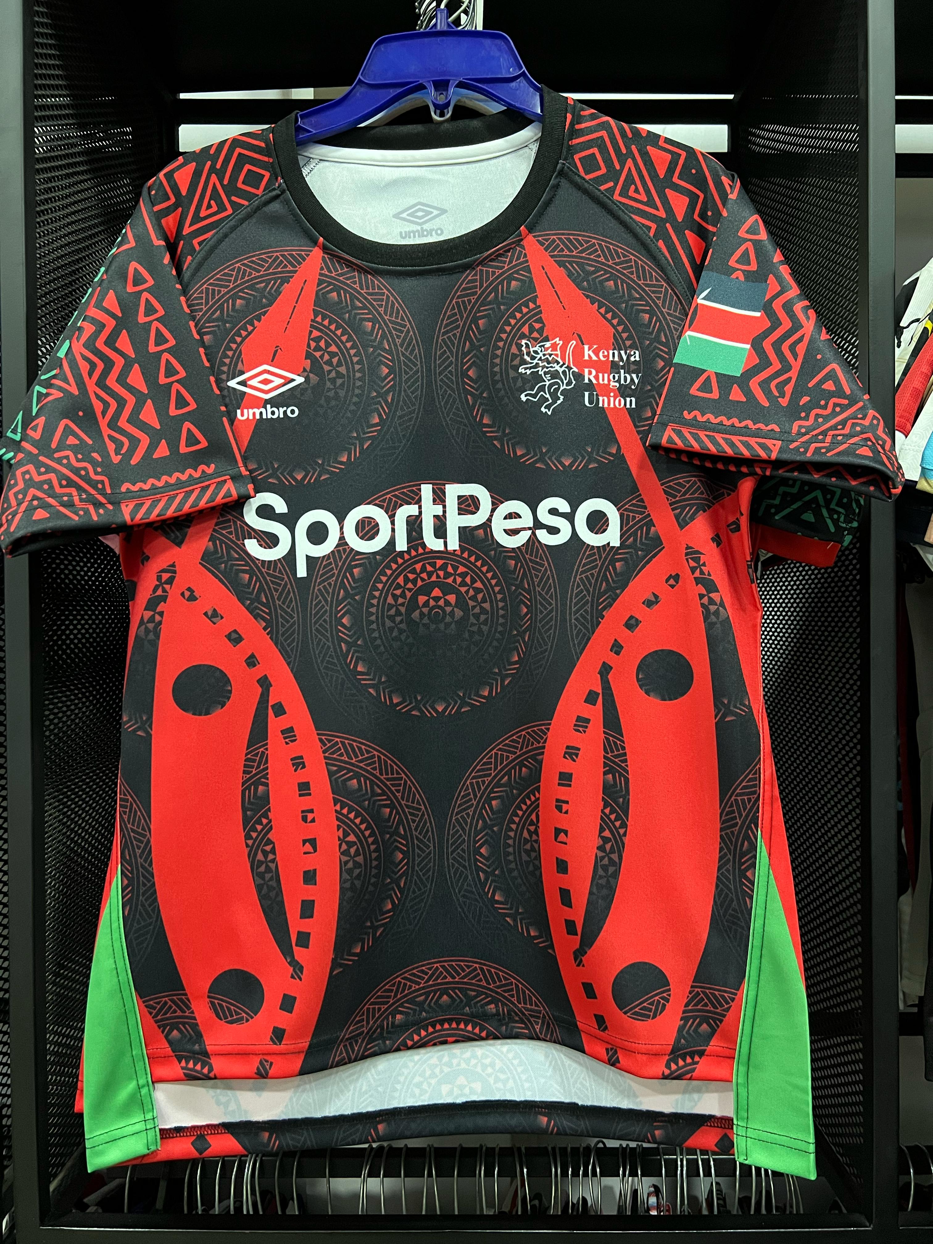Kenya Rugby jersey Hard durable authentic jersey Black