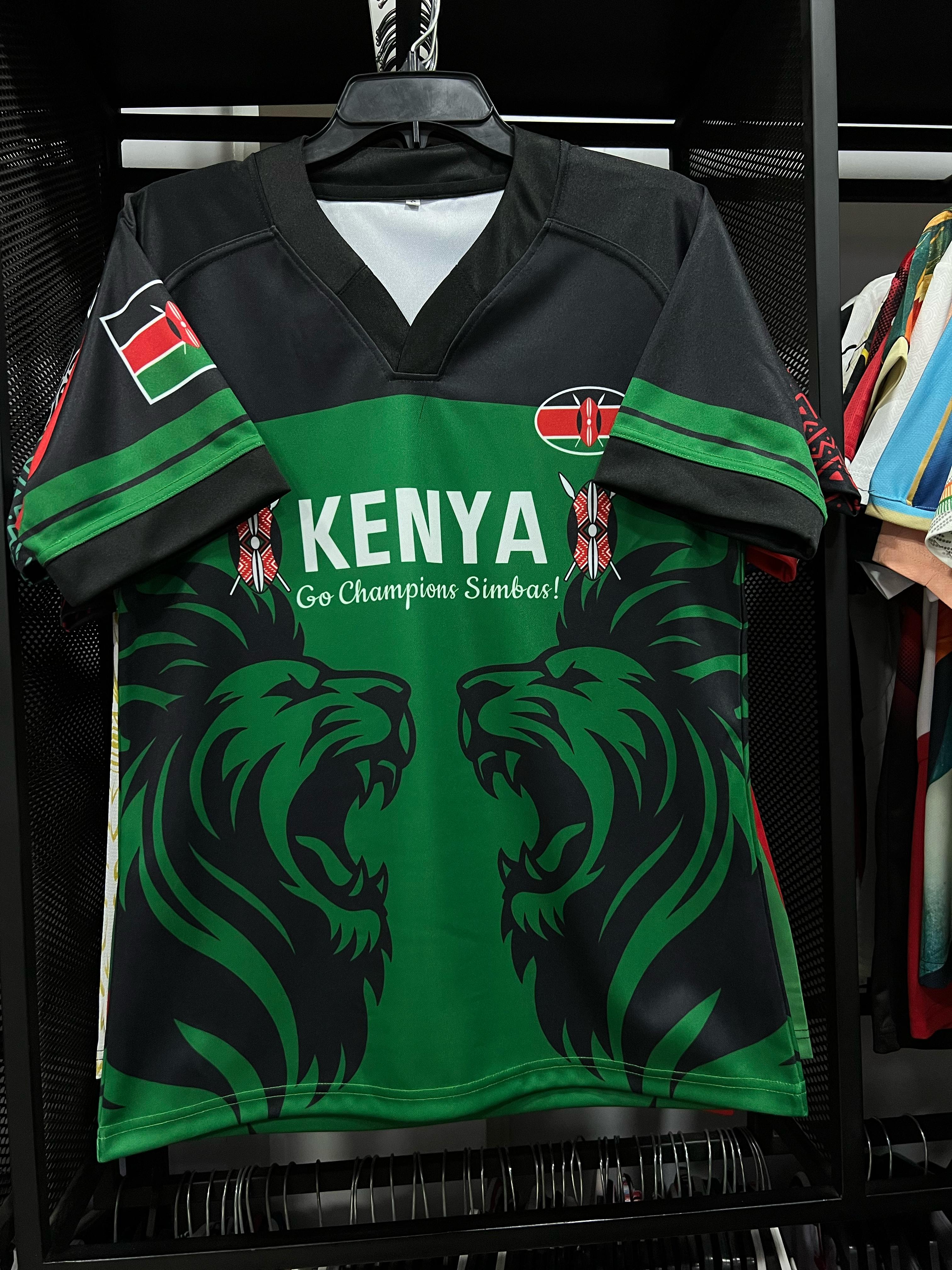 Kenya Rugby jersey Hard durable authentic jersey green