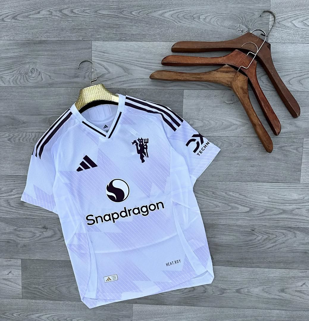 Manchester united New white Away jersey 25/26 Man united New season Away white Jersey kit authentic product