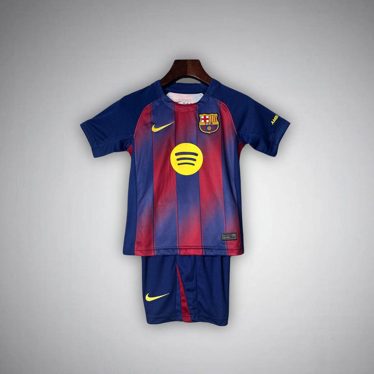 Barcelona New Home kit jersey for kids with shorts Barca new jersey full set for kids ages 2-14