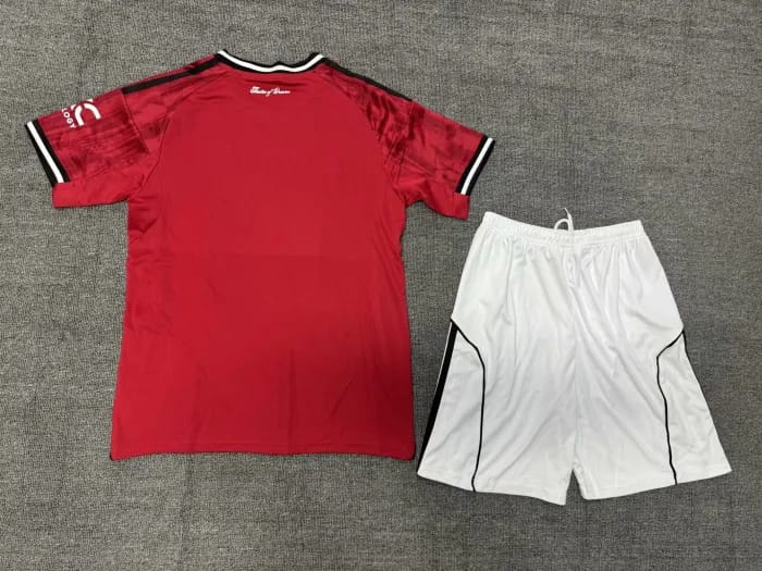 Original Manchester united new jersey for kids full set with shorts original jersey Man united new home kit for kids