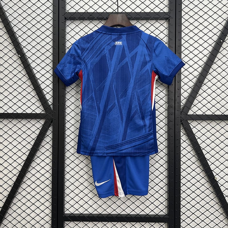 Chelsea new blue home kit jersey for kids jersey plus shorts chelsea original new jersey full set for kids ages 2-14