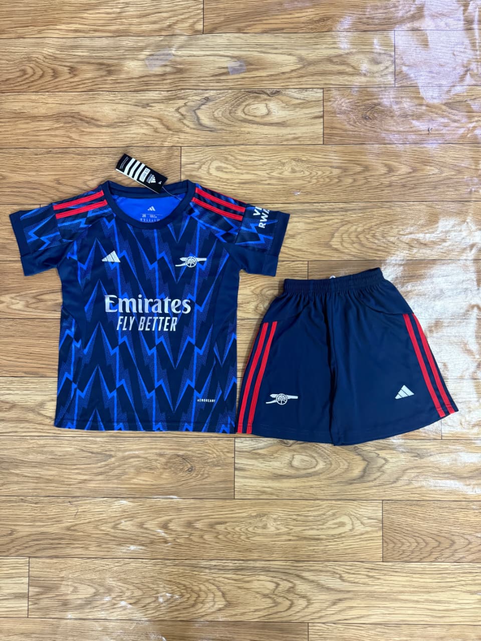 Arsenal Blue  25/26 New Season Away Kit Kids Full set Jersey plus shorts from 2-3 years