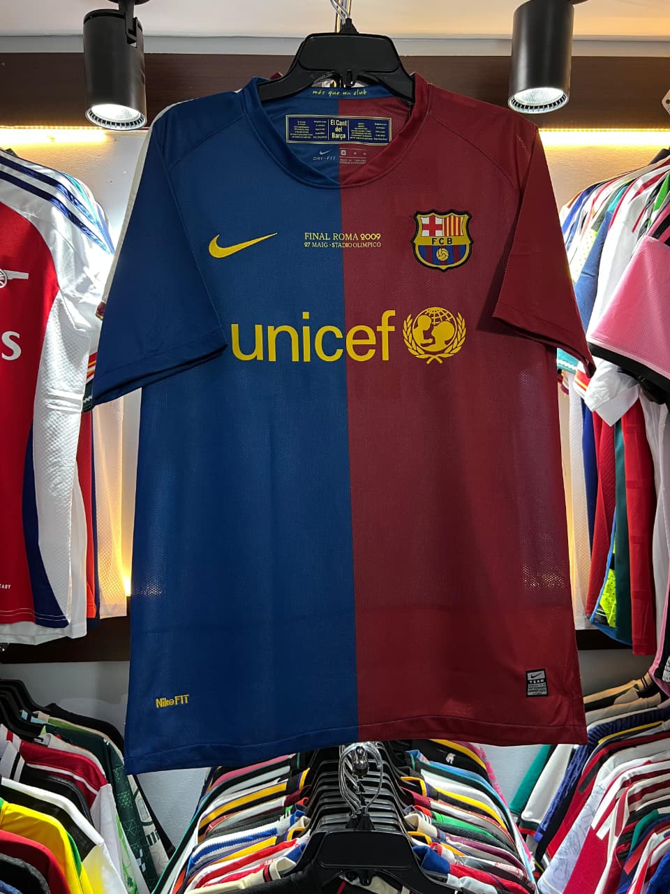 Barcelona 2009 ROMA UNICEF Throwback Home retro/vintage Jersey