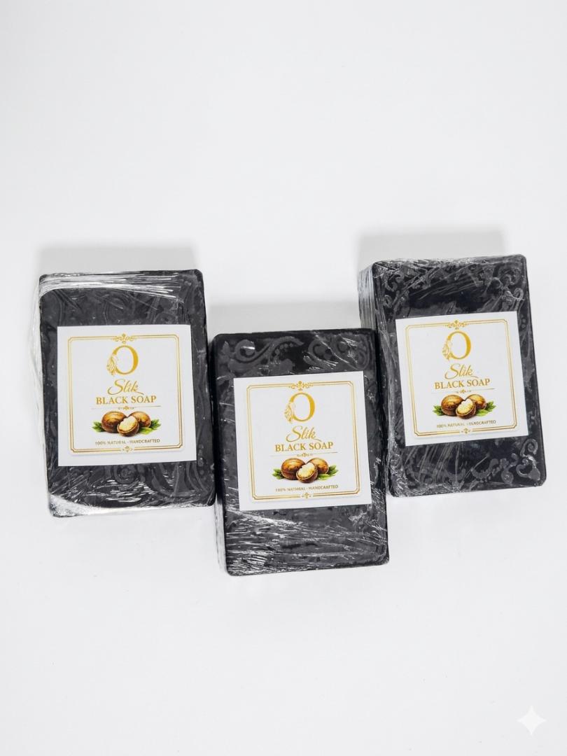 Slik Charcoal Black Soap – Deep Cleansing & Skin Clarifying – Natural Ingredients
