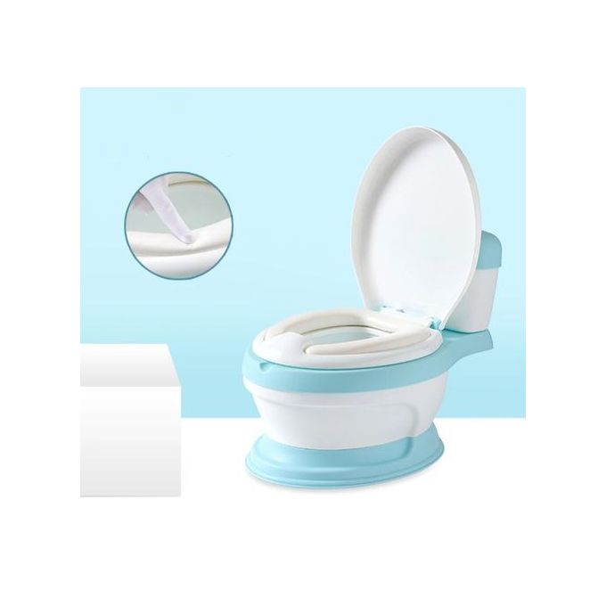 Potty Training Toilet, Car Toilet Portable Child Toilet Bowl Travel Car Portable Toilet Potty - Training Toilet for Toddler - with Flushing Sounds and Wipe Dispenser
